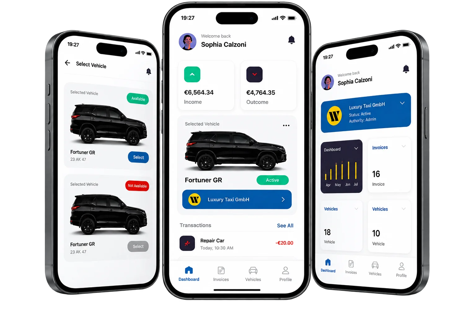 Taxifin · GoBD-konforme Abrechnungsplattform